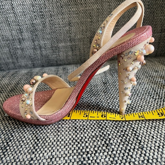 Christian Louboutin Gelila glitter and pearls pumps - Picture 10 of 13